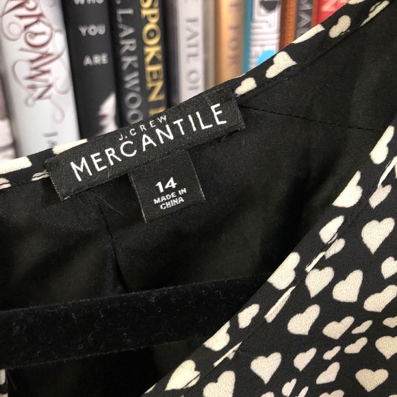 Jcrew Factory Tulip Heart Print Dress 14 - Picture 5 of 5